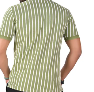 stripe polo t-shirt for men - Image 4