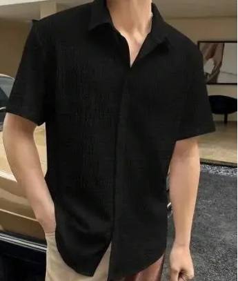 SHIRT, imported popcorn febric shirt