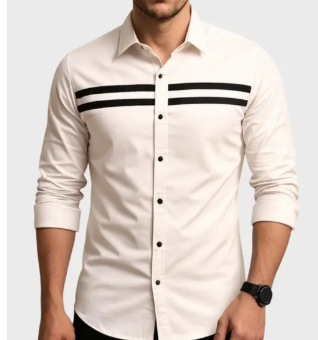Men's Regular wear Solid Slim Fit Full Sleeve Formal Shirt - Image 6