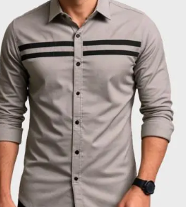 Men's Regular wear Solid Slim Fit Full Sleeve Formal Shirt - Image 5